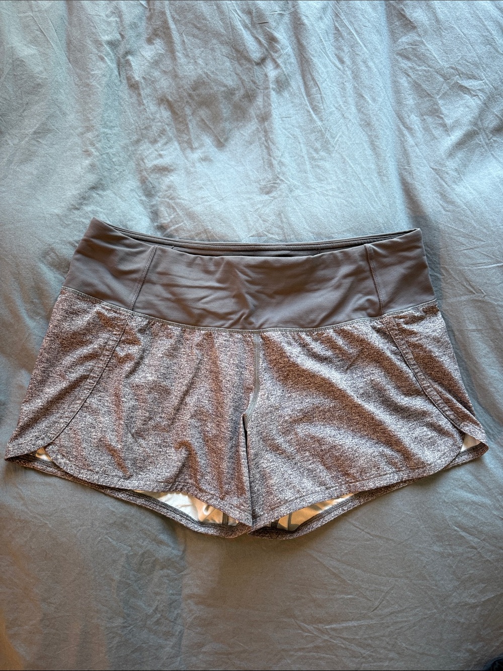 lululemon athletica Heathered Gray Athletic Shorts